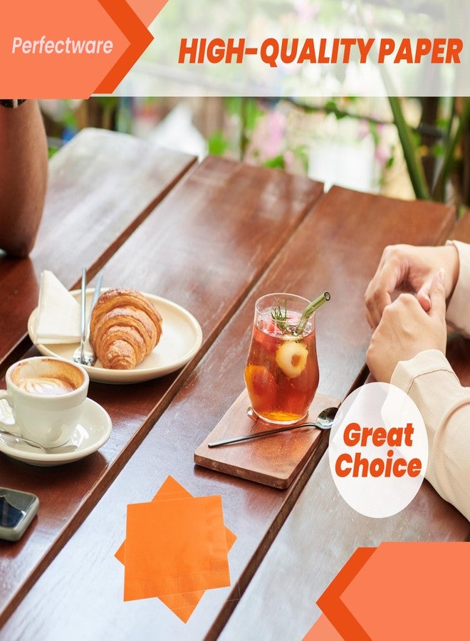 بيرفيكت وير مناديل مشروبات برتقالية من طبقتين من بيرفكت وير - عبوة من 250 منديل - Image 5